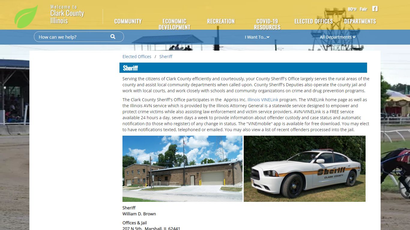 The Official Website of Clark County, IL - Sheriff